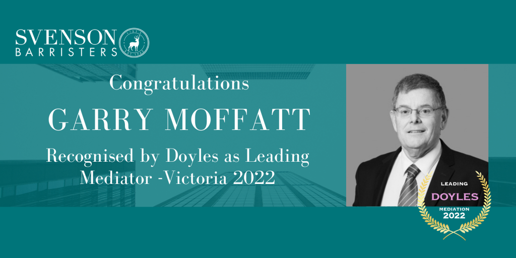 Congratulations Garry Moffatt!