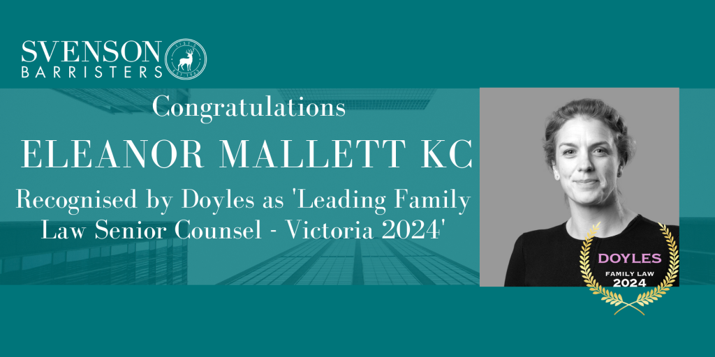 Congratulations Eleanor Mallett KC!