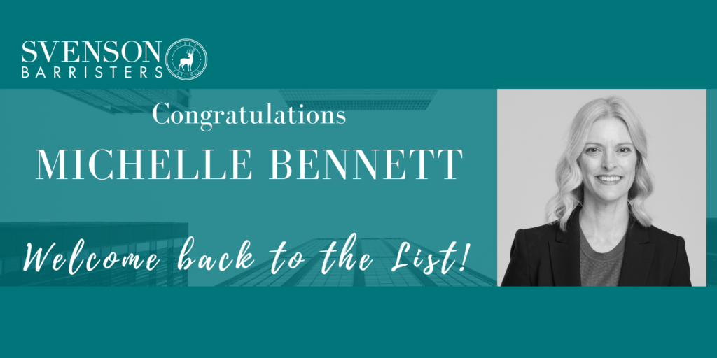 Welcome back to the List Michelle Bennett!