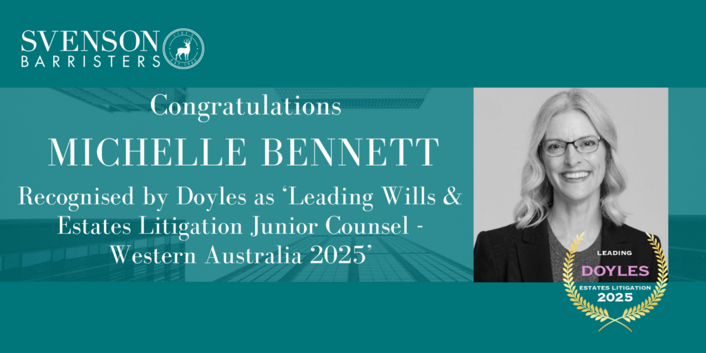 Congratulations Michelle Bennett!