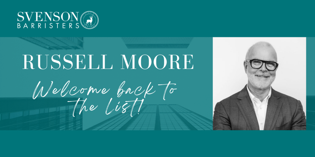 Welcome back to the List Russell Moore!