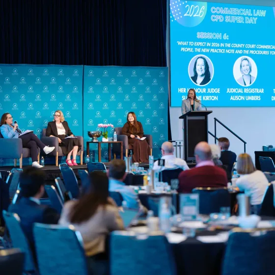 A panel session at a Svenson Barristers CPD day